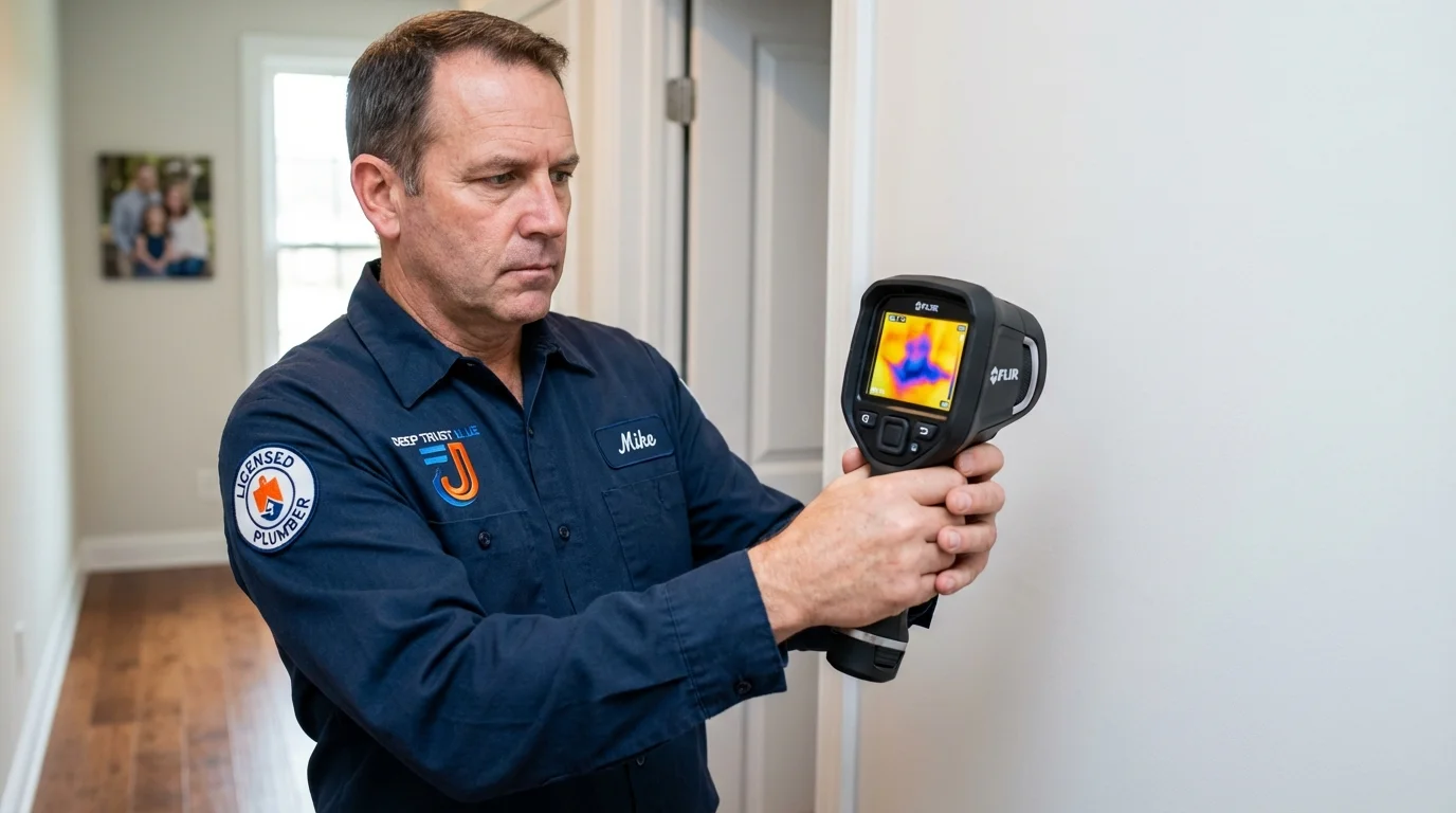 Thermal imaging leak detection by Johns Plumbing LLC in Manawa
